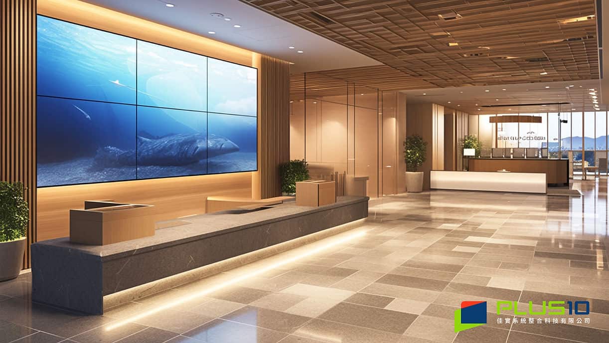 LCD電視牆 - 3D渲染示意圖